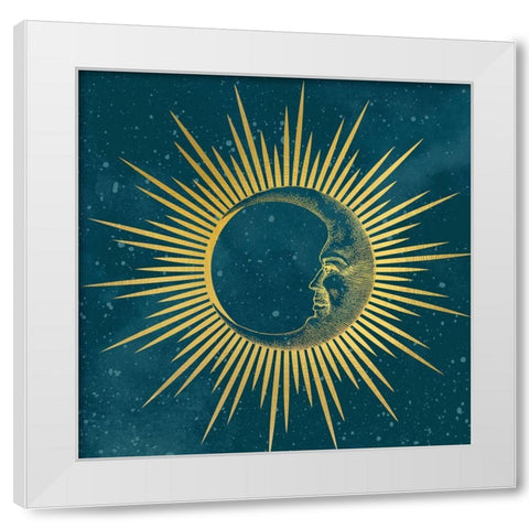 Moon Child 3 White Modern Wood Framed Art Print by Allen, Kimberly