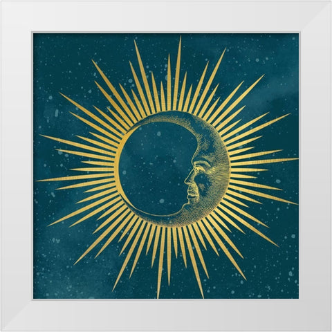 Moon Child 3 White Modern Wood Framed Art Print by Allen, Kimberly