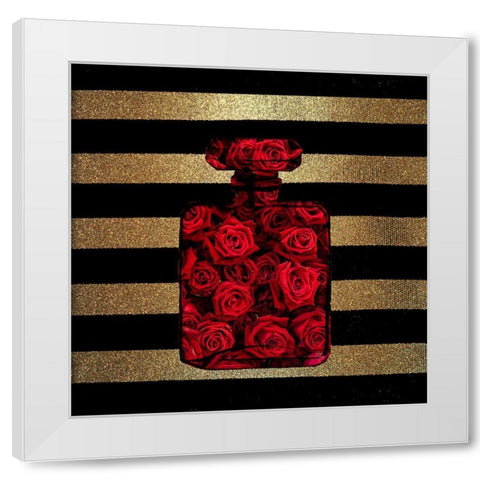 Perfume Roses 1 White Modern Wood Framed Art Print by Allen, Kimberly
