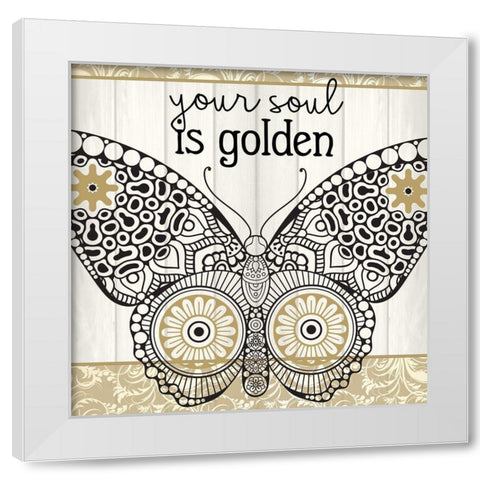 Your Soul 1 White Modern Wood Framed Art Print by Allen, Kimberly