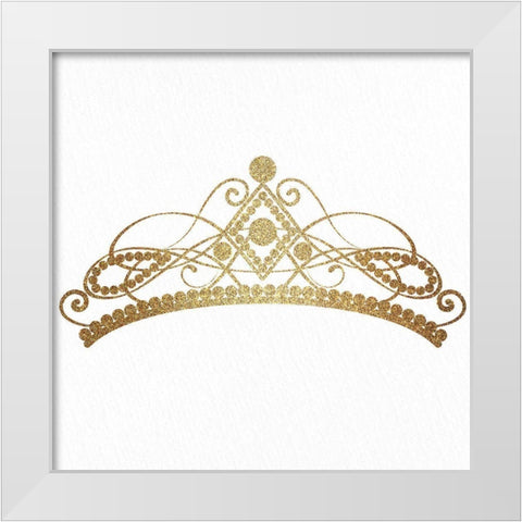 Princess Parking 2 White Modern Wood Framed Art Print by Allen, Kimberly