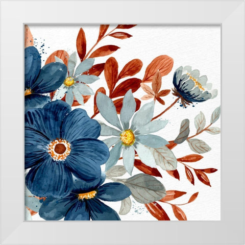 Wildflower View 1 White Modern Wood Framed Art Print by Allen, Kimberly