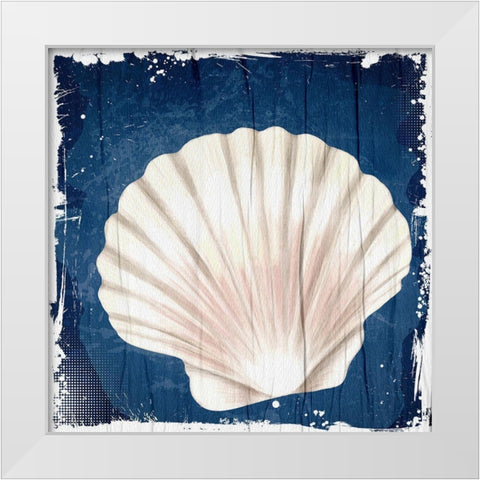 Coastal Shells 2 White Modern Wood Framed Art Print by Allen, Kimberly