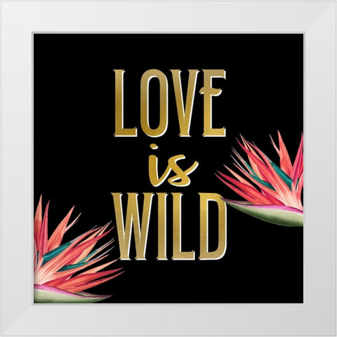 In the Palms Leopards 3 White Modern Wood Framed Art Print by Allen, Kimberly