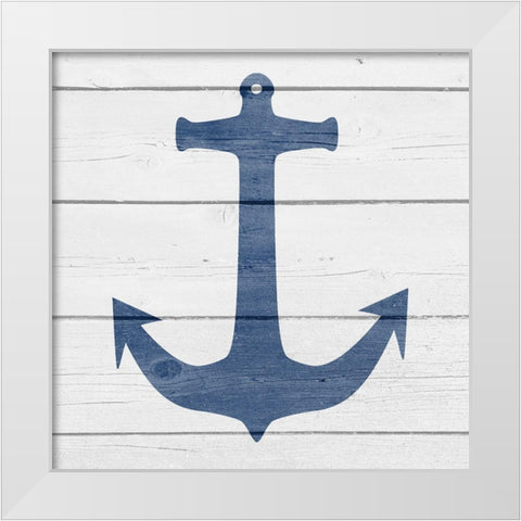 Wood Anchor White Modern Wood Framed Art Print by Allen, Kimberly