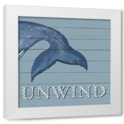 Coastal Unwind White Modern Wood Framed Art Print by Allen, Kimberly