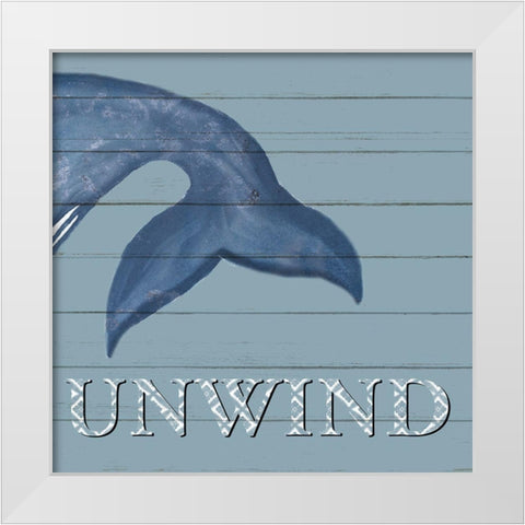 Coastal Unwind White Modern Wood Framed Art Print by Allen, Kimberly