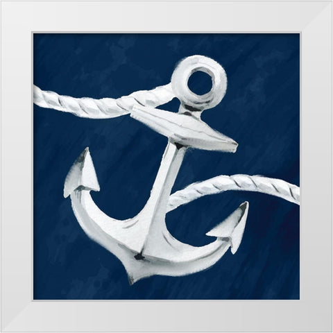 Anchored 1 White Modern Wood Framed Art Print by Allen, Kimberly