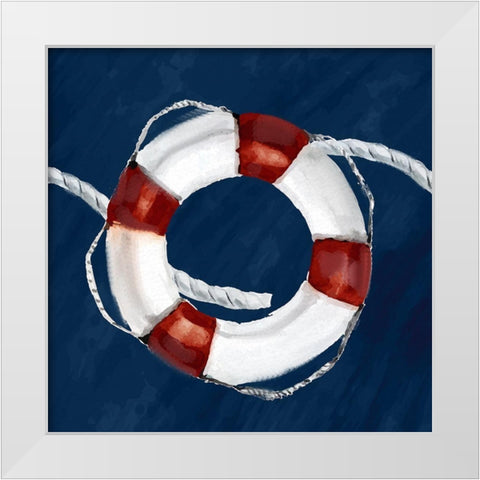 Anchored 2 White Modern Wood Framed Art Print by Allen, Kimberly