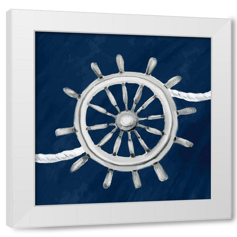 Anchored 3 White Modern Wood Framed Art Print by Allen, Kimberly