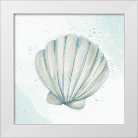 Seashore Shell 2 White Modern Wood Framed Art Print by Allen, Kimberly