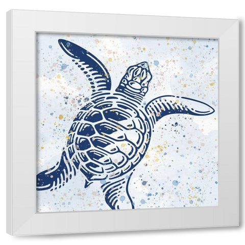 Spotted Sea 1 White Modern Wood Framed Art Print by Allen, Kimberly