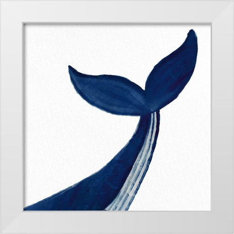 Whale 1 White Modern Wood Framed Art Print by Allen, Kimberly