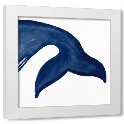 Whale 2 White Modern Wood Framed Art Print by Allen, Kimberly