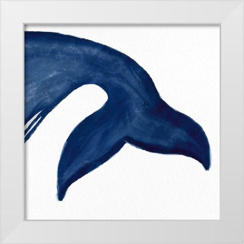 Whale 2 White Modern Wood Framed Art Print by Allen, Kimberly
