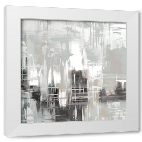 Abstract Space 1 White Modern Wood Framed Art Print by Allen, Kimberly