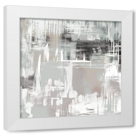 Abstract Space 2 White Modern Wood Framed Art Print by Allen, Kimberly