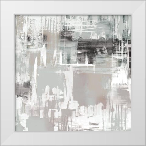Abstract Space 2 White Modern Wood Framed Art Print by Allen, Kimberly