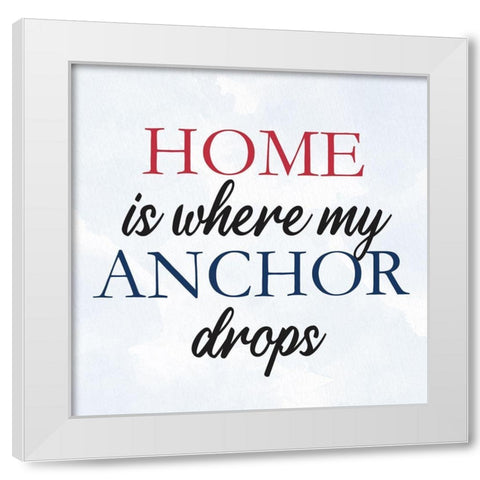 My Anchor 2 White Modern Wood Framed Art Print by Allen, Kimberly