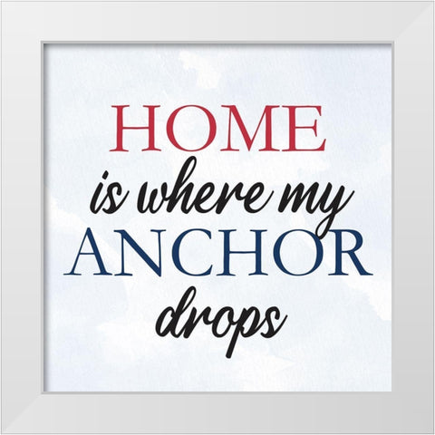 My Anchor 2 White Modern Wood Framed Art Print by Allen, Kimberly