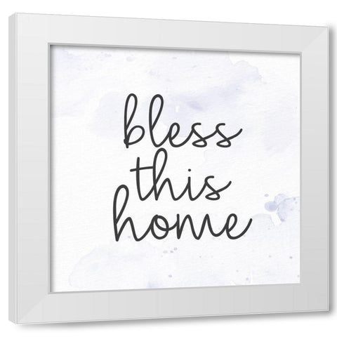 Bless White Modern Wood Framed Art Print by Allen, Kimberly
