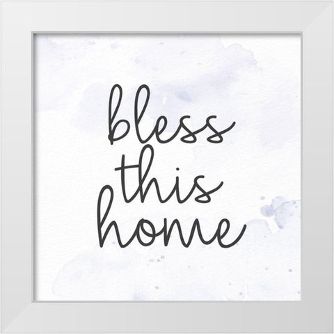 Bless White Modern Wood Framed Art Print by Allen, Kimberly