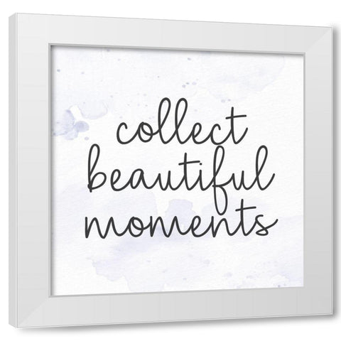 Collect White Modern Wood Framed Art Print by Allen, Kimberly