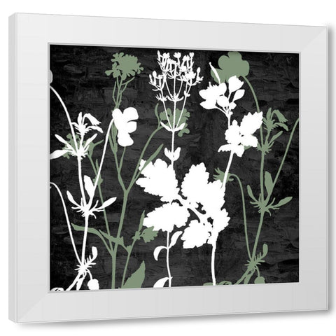 Sketched Field 1 White Modern Wood Framed Art Print by Allen, Kimberly