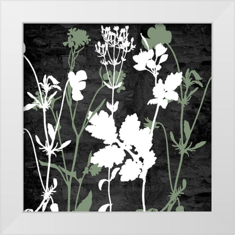 Sketched Field 1 White Modern Wood Framed Art Print by Allen, Kimberly