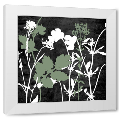 Sketched Field 2 White Modern Wood Framed Art Print by Allen, Kimberly