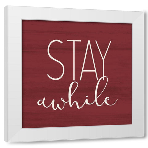 Stay White Modern Wood Framed Art Print by Allen, Kimberly