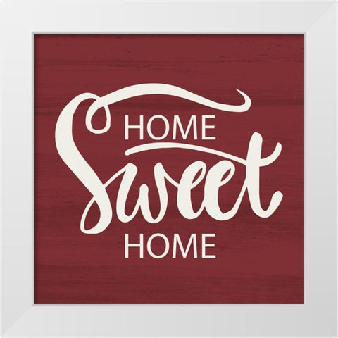 Home White Modern Wood Framed Art Print by Allen, Kimberly
