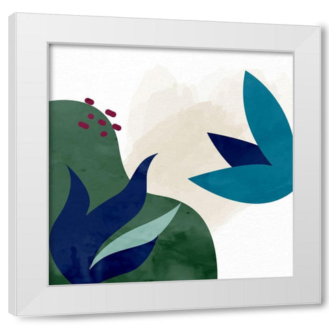 Organic Floral 1 White Modern Wood Framed Art Print by Allen, Kimberly