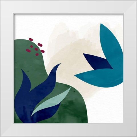 Organic Floral 1 White Modern Wood Framed Art Print by Allen, Kimberly