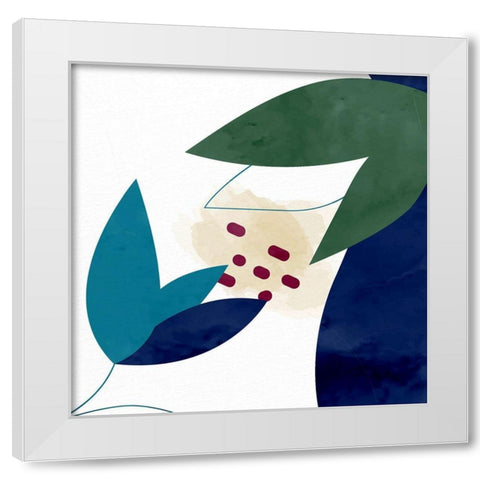 Organic Floral 2 White Modern Wood Framed Art Print by Allen, Kimberly