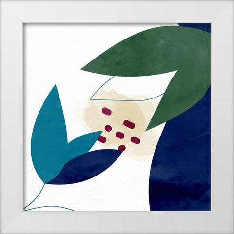 Organic Floral 2 White Modern Wood Framed Art Print by Allen, Kimberly