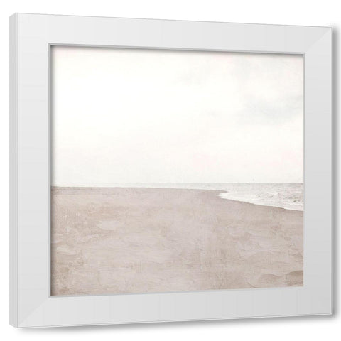 Morning Sand White Modern Wood Framed Art Print by Allen, Kimberly