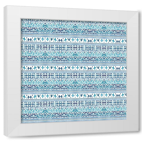 Patterned Sea 2 White Modern Wood Framed Art Print by Allen, Kimberly