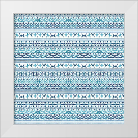 Patterned Sea 2 White Modern Wood Framed Art Print by Allen, Kimberly