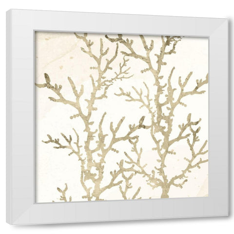 Sand Coral 1 White Modern Wood Framed Art Print by Allen, Kimberly