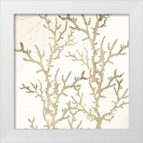 Sand Coral 1 White Modern Wood Framed Art Print by Allen, Kimberly