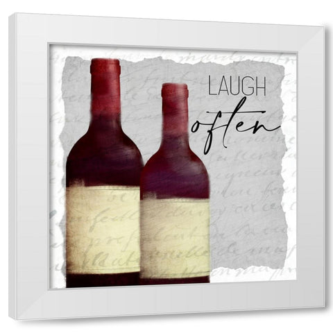 Good Times Wine 2 White Modern Wood Framed Art Print by Allen, Kimberly