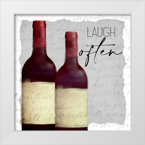 Good Times Wine 2 White Modern Wood Framed Art Print by Allen, Kimberly