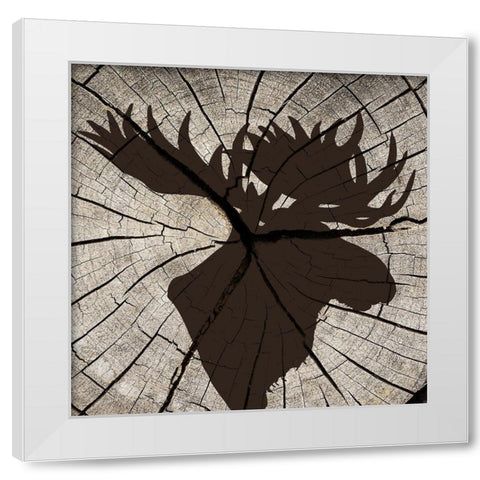 Woods Silhouette 2 White Modern Wood Framed Art Print by Allen, Kimberly
