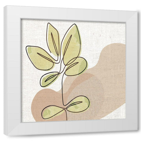 Linen Pressed 1 White Modern Wood Framed Art Print by Allen, Kimberly