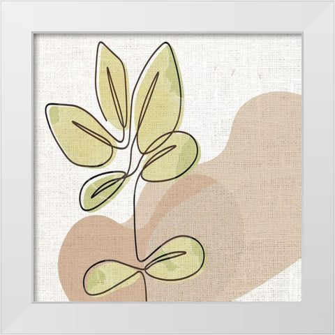 Linen Pressed 1 White Modern Wood Framed Art Print by Allen, Kimberly