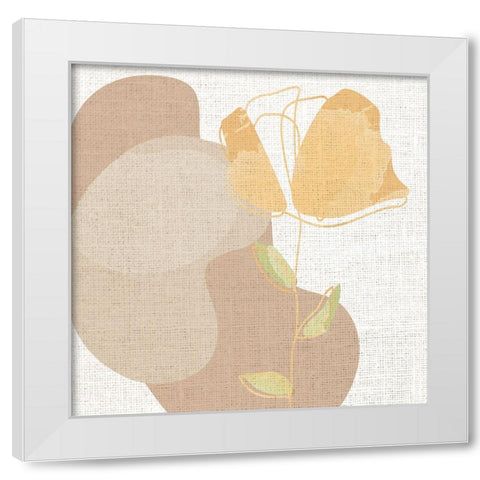 Linen Pressed 2 White Modern Wood Framed Art Print by Allen, Kimberly