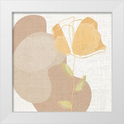 Linen Pressed 2 White Modern Wood Framed Art Print by Allen, Kimberly