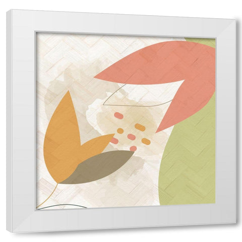 Rattan Organic 2 White Modern Wood Framed Art Print by Allen, Kimberly