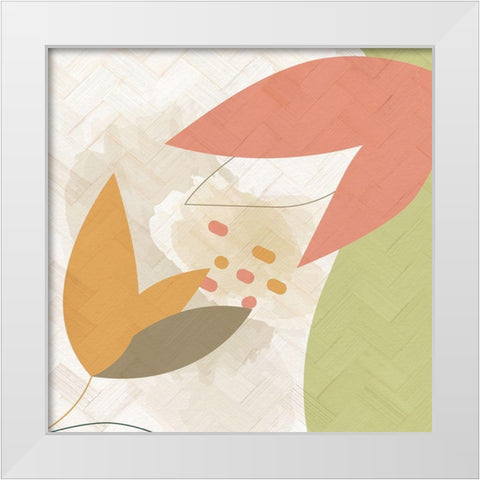 Rattan Organic 2 White Modern Wood Framed Art Print by Allen, Kimberly